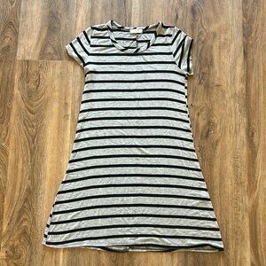 Olivia Rae Stripes Short Sleeve T-shirt Dress